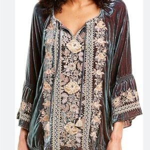 NWt Johnny Was Velvet tunic small